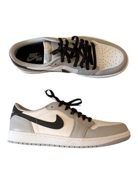Nike Air Jordan 1 Retro Low OG Barons Shoes Sz 11 Wolf Gray CZ0790-110 Sneakers